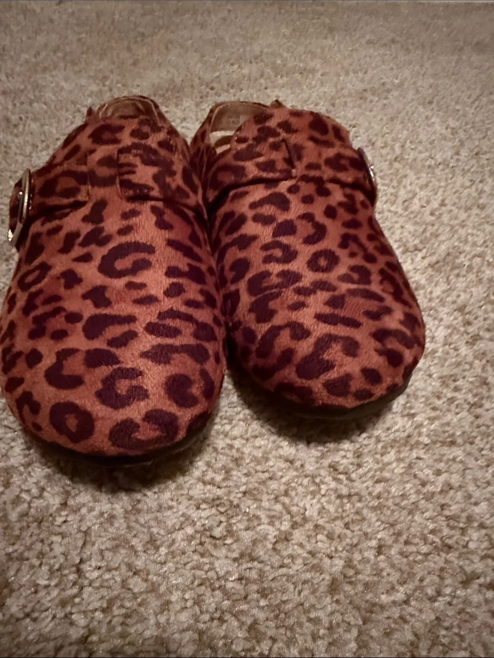 Cat & Jack Kids Leopard Print Slingback Clogs - Brown